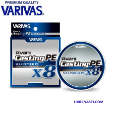 Шнур Varivas Avani Casting PE Max Power X8 размотка  200-400м белый